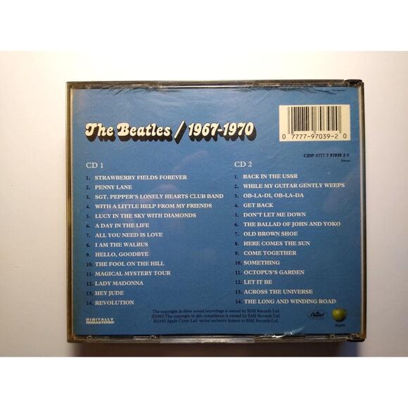 The Beatles 1967-1970 CD Two Disc Original FAT Box John Lennon George Harrison - Picture 4 of 4